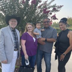 Camille Hammond stands with the Ramirez family, who were infertility patients, and last year's Family Building Champion, Sheldon Josephs | RSC SF Bay Area