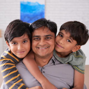 Father of older paternal age spends time with his two sons | RSC Bay Area