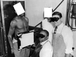 Black man being x-rayed in the Tuskegee syphilis study | RSC of The San Francisco Bay Area