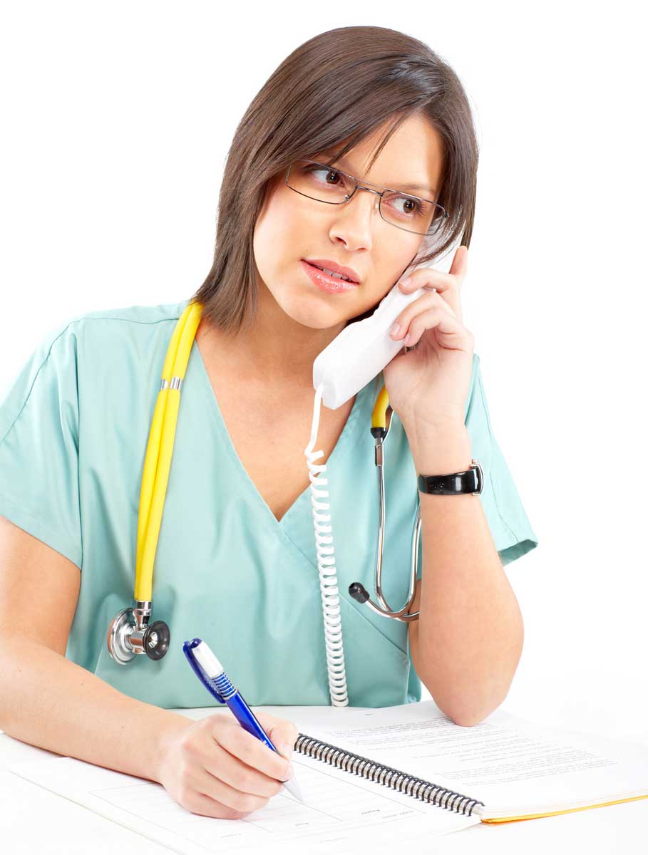 Nurse-on-phone | RSC Bay Area